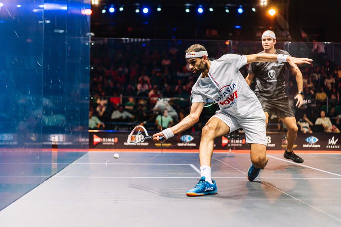 Mohamed ElShorbagy in action