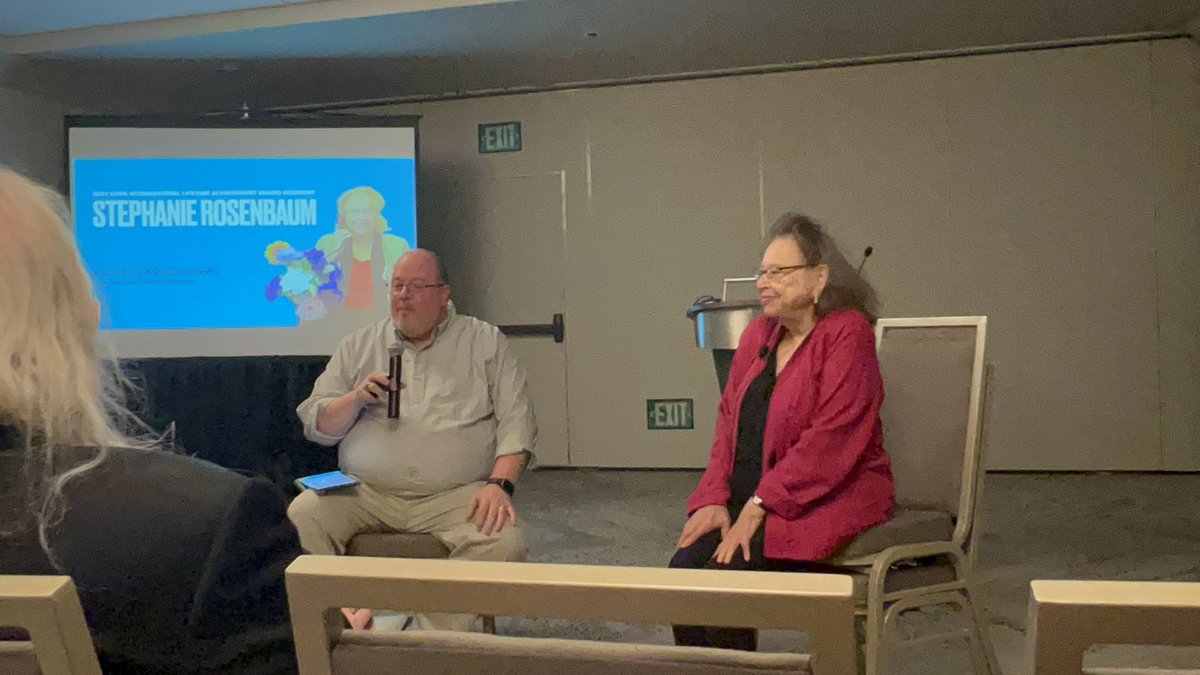 Was not expecting a direct Margaret Mead reference in the life story of our Lifetime Achievement Award winner, but here we are. Fascinating already! #uxpa2022