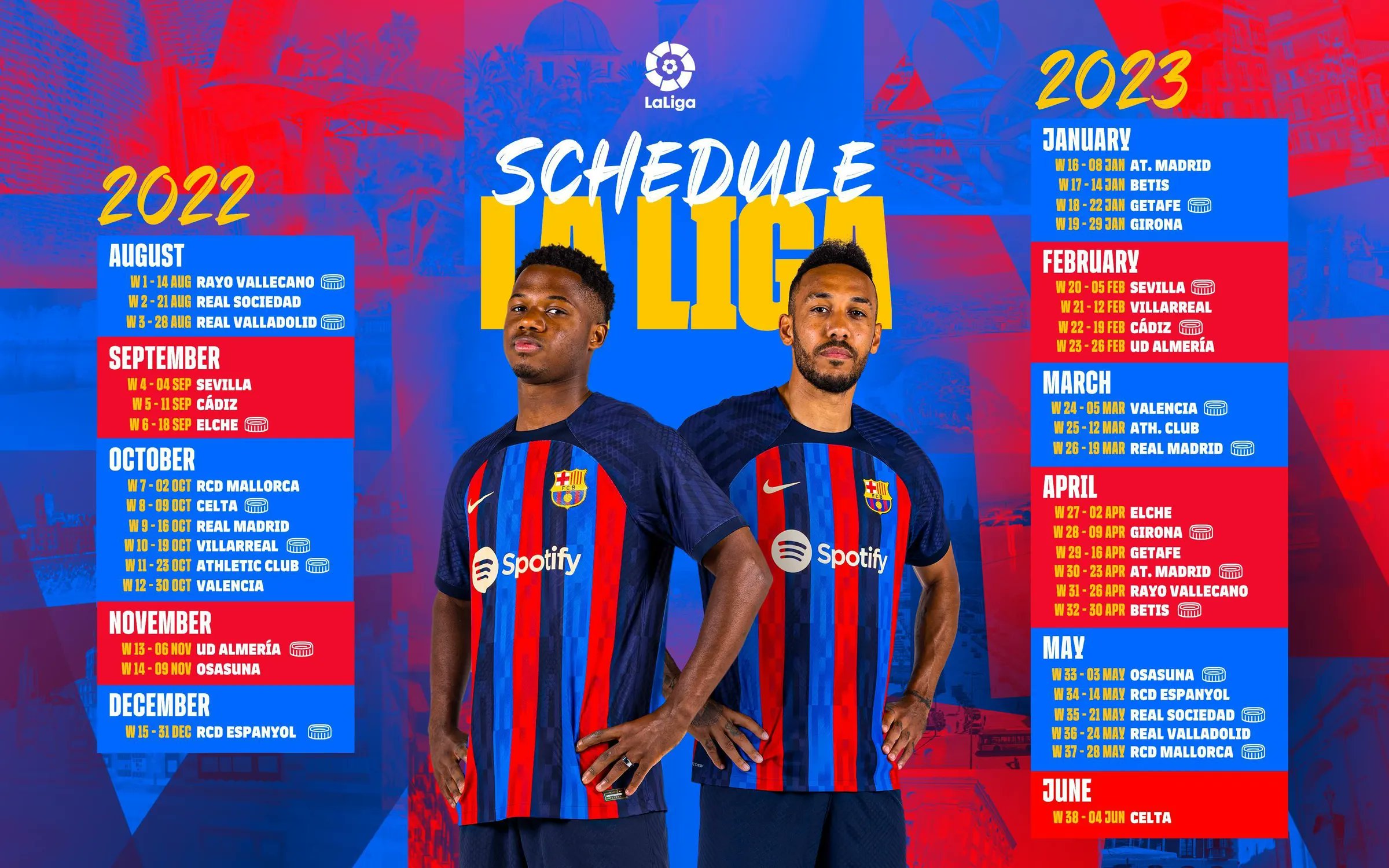 La liga on sale fixtures today