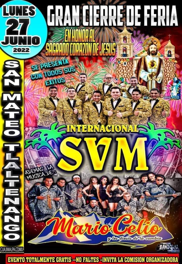 🔴Hoy da inicio la Festividad en Honor al Sagrado Corazón ❤ de Jesus en nuestro querido pueblo. 

Que sea un fin de semana lleno de Fé🙏 en compañia de sus familias. 

"SAGRADO CORAZÓN ❤  BENDICE A TU PUEBLO" 

Mayordomía Junio San Mateo Tlalt.
@AlcCuajimalpa <a href="/AdrianRubalcava/">Adrián Rubalcava</a>