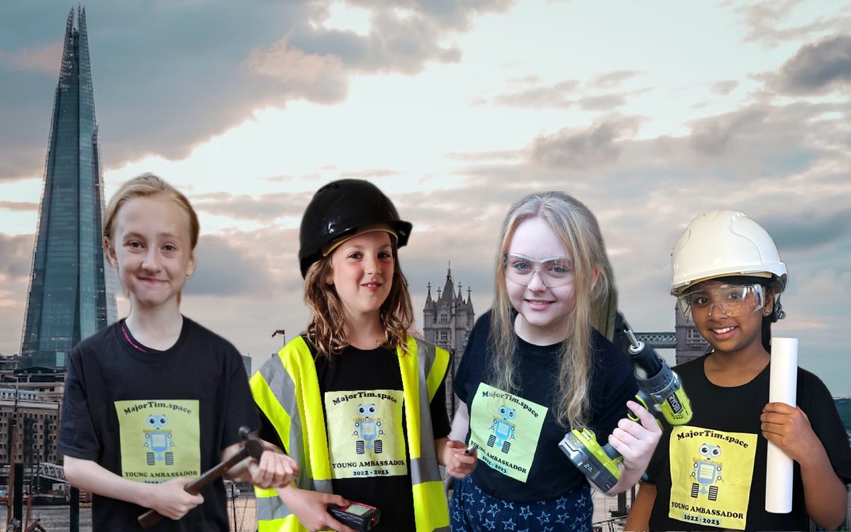 Happy International Women in Engineering Day (INWED).
Here are our MajorTim.space Young Ambassador future female engineers- Laura, Florence, Megan and Eva.
#InternationalWomenInEngineeringDay #INWED22
#GirlsCan
@RomaTheEngineer @DrLucyRogers @WES1919 @WomensInstitute