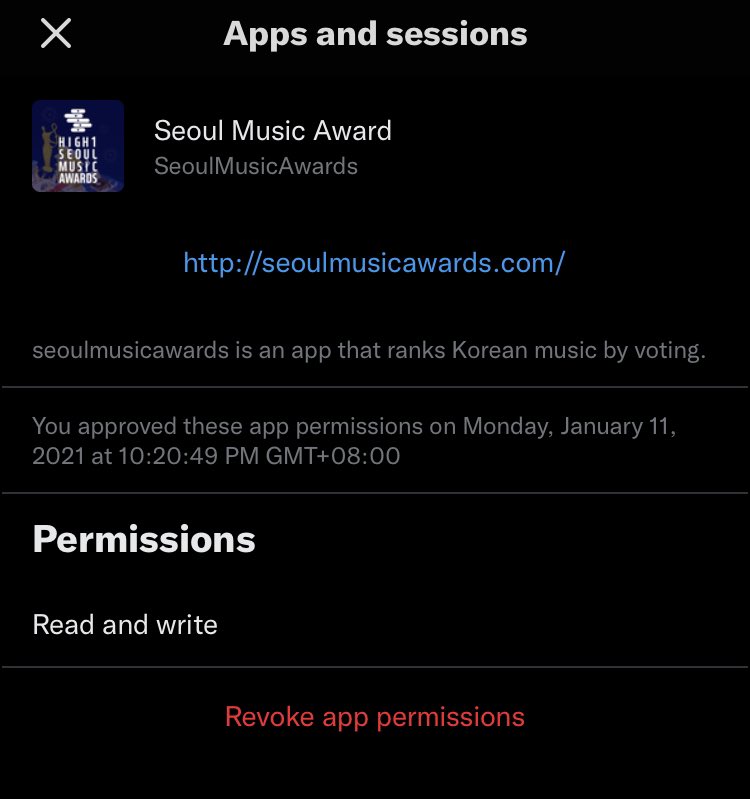 masyeorapkaya's tweet photo. 1. go to “Settings and Privacy” 

2. click “Security and account access”

3. press “Apps and sessions”

after that you’ll see the programs connected to your account.

4. click “Revoke app permissions” https://t.co/rDY2x9f2cT