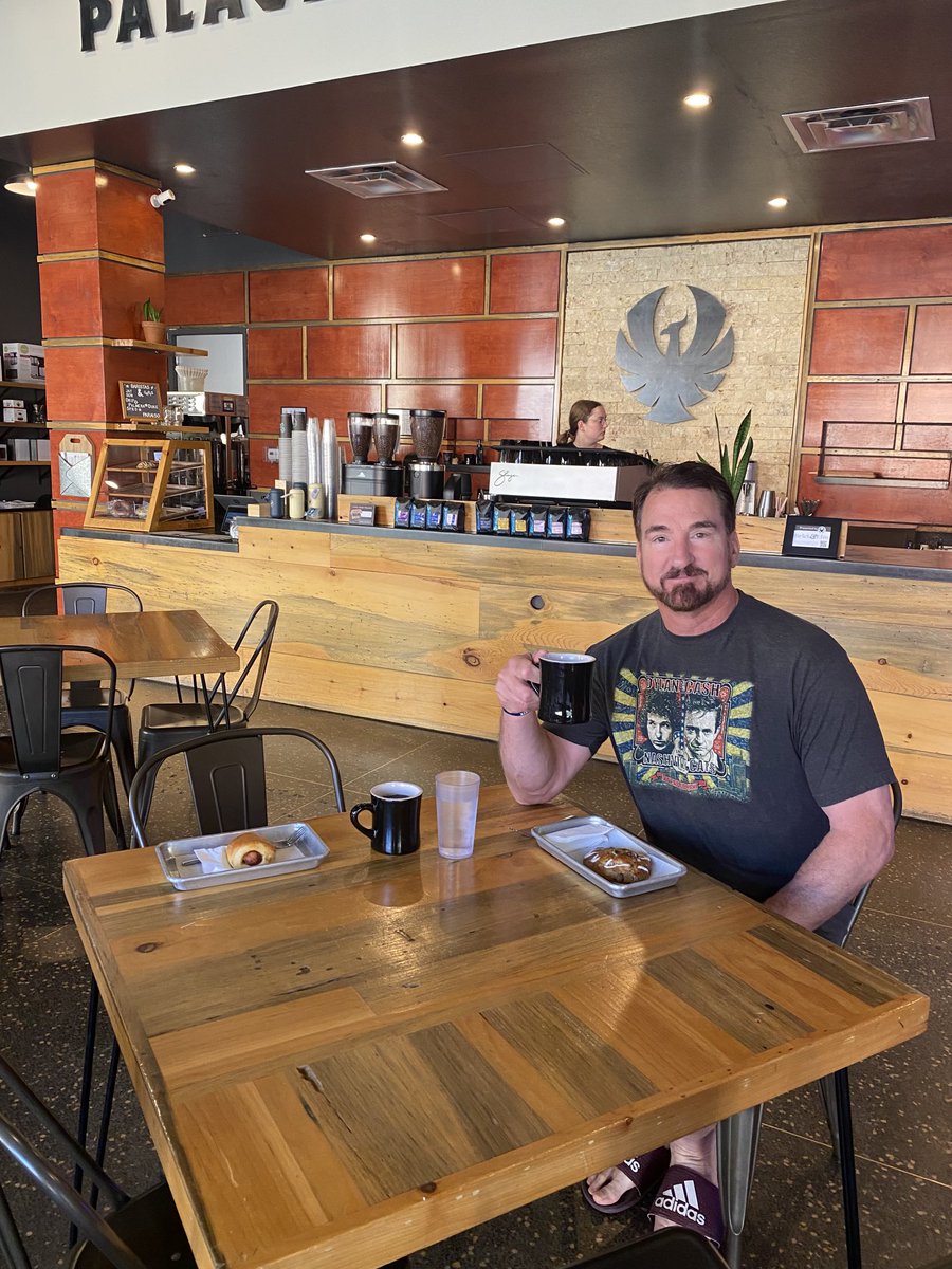 BabeLaufenberg's tweet photo. For those of you who know me, you know I did a lot of coffee with my boys (for those us you who DON’T know me, consider urself fortunate!) This is Palace Coffee in Amarillo. Stopped today and got Luke his coffee just in case he decided to stop by. And he kind of did #LiveLikeLuke https://t.co/kgUVCqb0sL