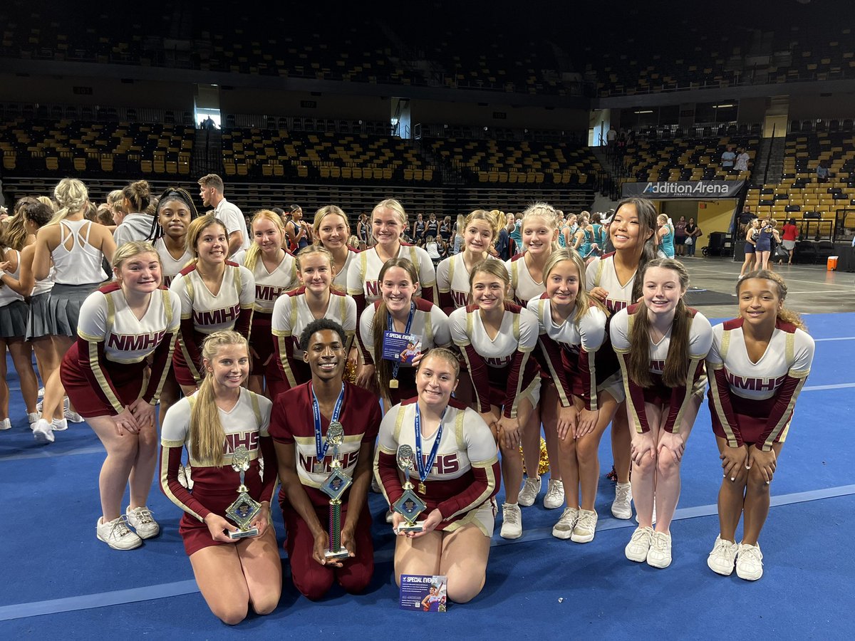 The cheerleaders worked hard all week at UCA camp and they won 2nd place for their cheer, and 3rd place for their camp routine! Go colts!