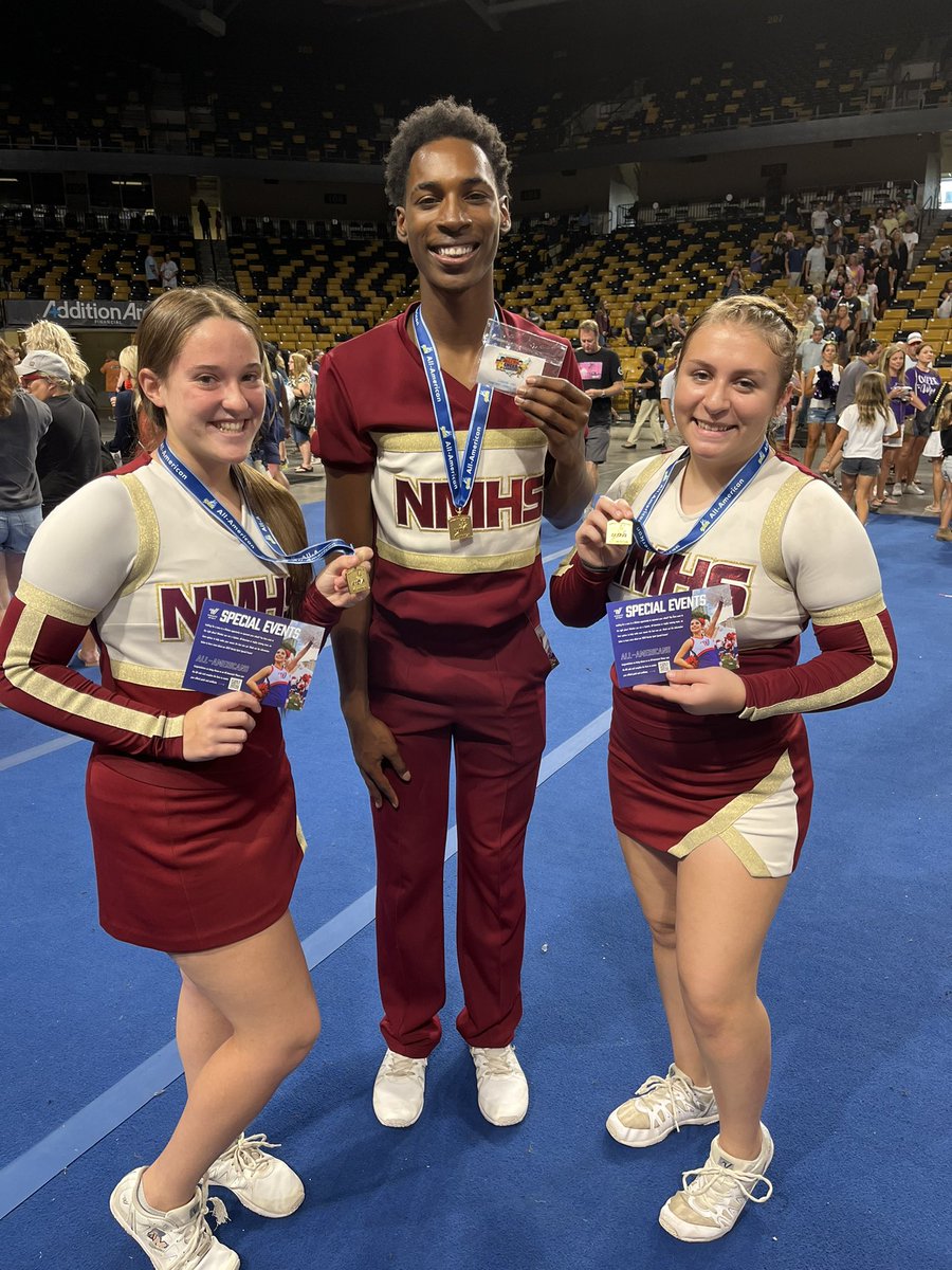 Congratulations to Lexi, Romell, and Emma for making the UCA All-American team!