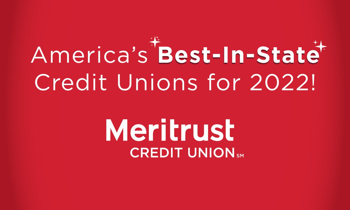 meritrustcu's tweet photo. We want to take a second and say *THANK YOU* for voting us as one of America's Best-In-State Credit Unions for 2022. Thanks to #TeamMeritrust for the amazing work they put in to help us fulfill our mission. Head here to check out the full list: https://t.co/8AzxUWwF0w https://t.co/s6WQgeHtqO