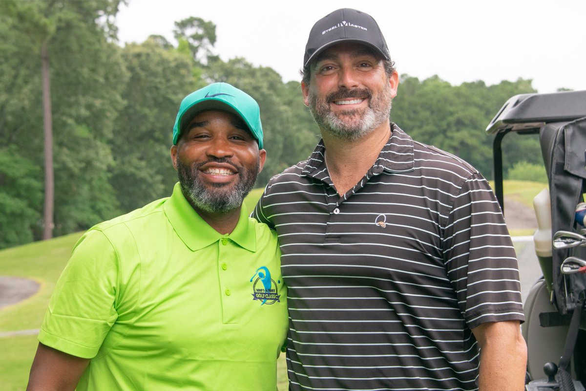 education_nn's tweet photo. Gray skies but bright smiles on the course today @KilnCreekGolf 🏌️‍♂️ Our thanks to everyone who came out to support the foundation!  @nnschools https://t.co/TWmZejaKWM