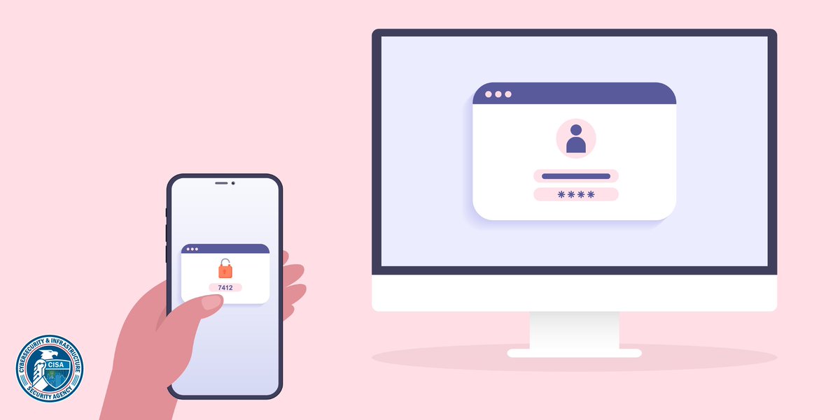 Two Factor Authentication. Multi-Factor Authentication. Two Step Authentication.  

The name doesn’t matter. Minimize the risk of compromise by using #MFA to authenticate your identity and secure your online accounts. #2FA. 🔐 cisa.gov/mfa