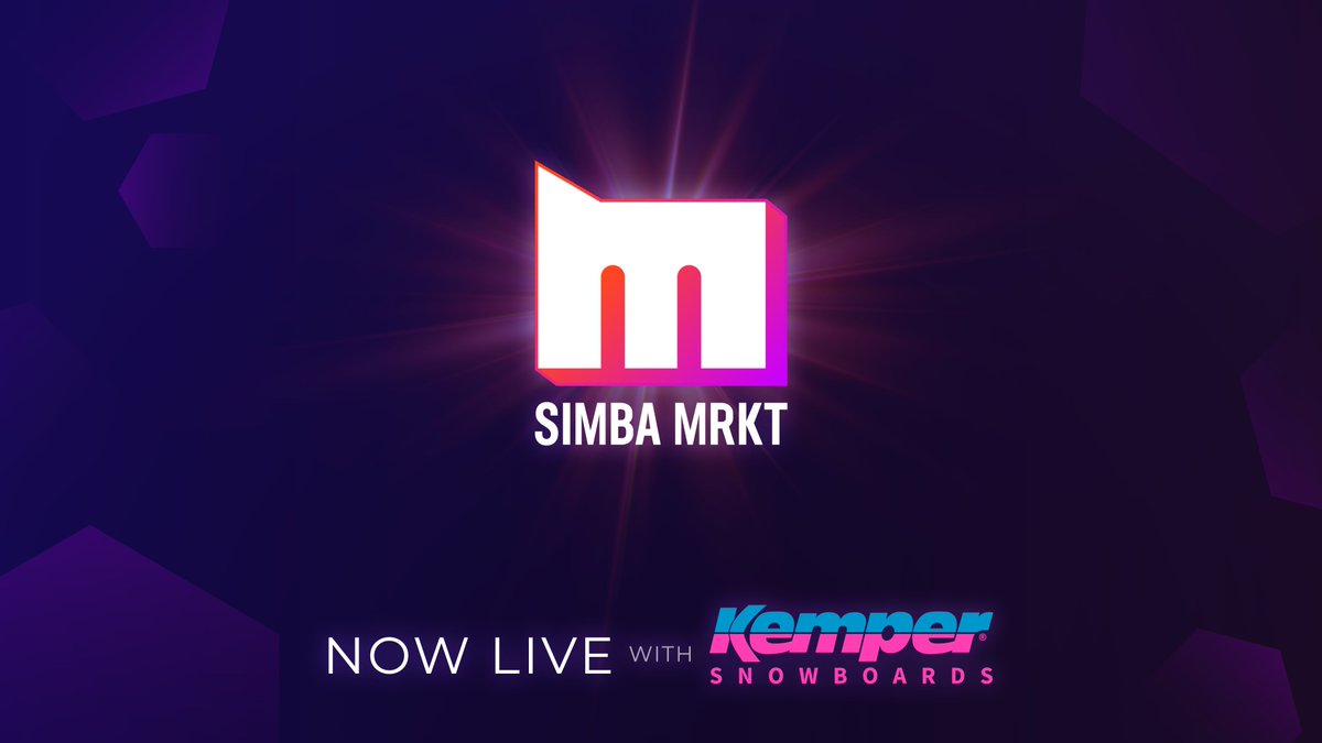 SIMBA MARKET IS NOW LIVE!! 

Check out <a href="/kempersnow/">Kemper Snowboards</a> two drops and get yours. Each #NFTart will come with exclusive access to events, merchandise and more. Gold boards come with a free snowboard to match your #NFT.

simbamarket.com

#NFTs #Blockchain #snowboard