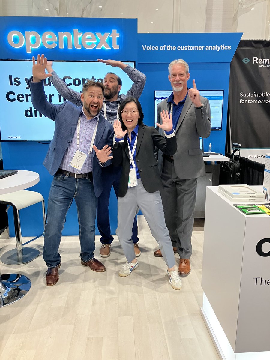 SteveGRecording's tweet photo. Come see OpenText at Contact Center Week 2022 in Las Vegas at booth 351 and register to win  Bose Revolve II speaker. #ccwvegas #opentext  #speachanalytics https://t.co/G8JvoWpQPY