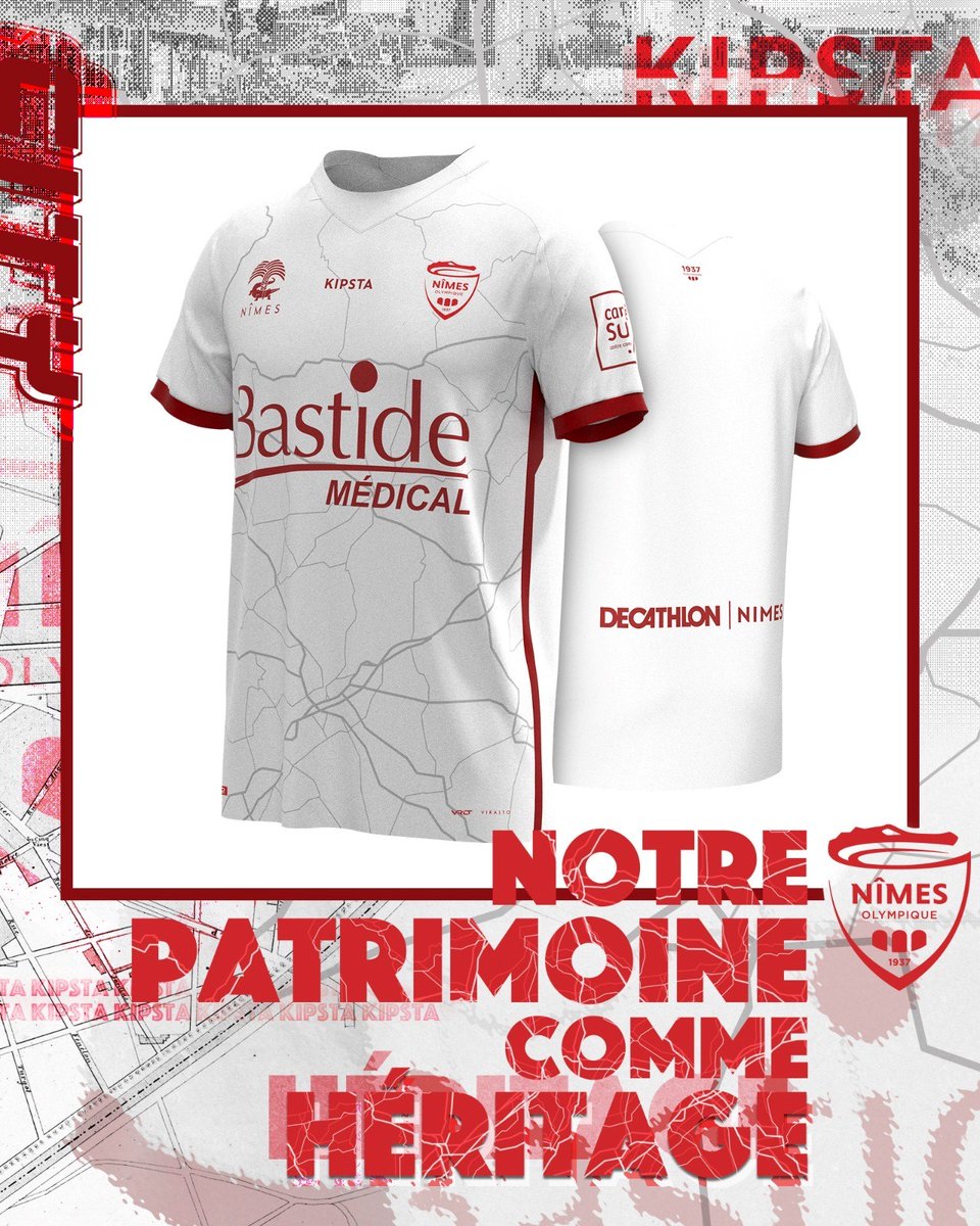 maillot nimes olympique kipsta