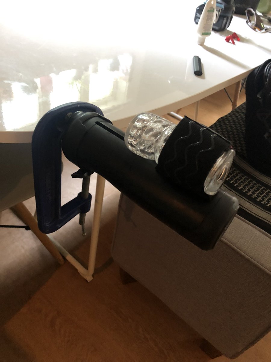Fibonnacci11's tweet photo. Looking forward to trying out my new #handsfree setup later . Thanks @TheHandyNSFW #batormaster #batorbrother #bator #thehandy #bwc https://t.co/Jxkl6CPhK8