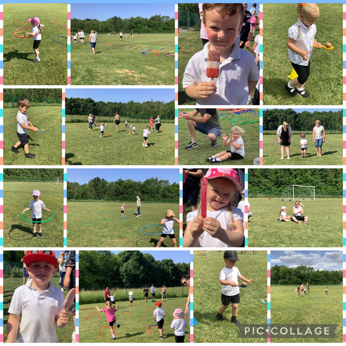 Bumble Bee class have loved their Sunshine Celebration today! We have been dancing, singing, running, and hula hooping! We loved taking part in team games with our families and enjoyed an ice cream to finish! Yum! #PE #EYFS @SHINEmulti