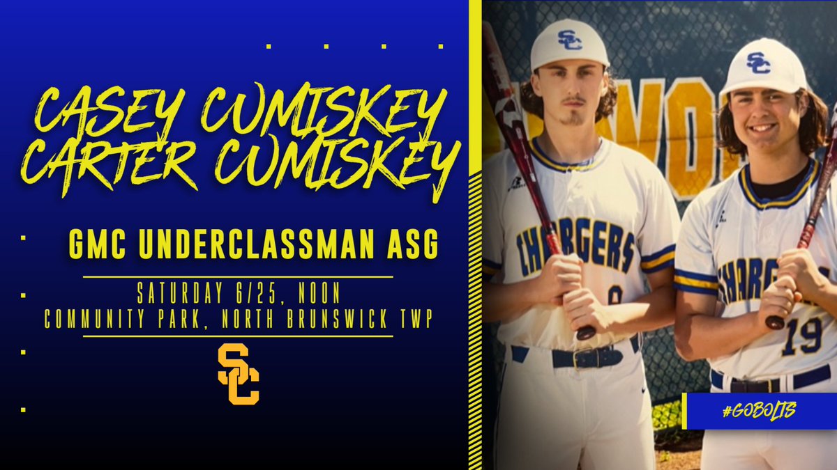 Join the Cumiskey Brothers for the 2022 GMC Underclassman All Star Game this Saturday at the Comm

1st pitch at Noon following skills showcase starting at 10am