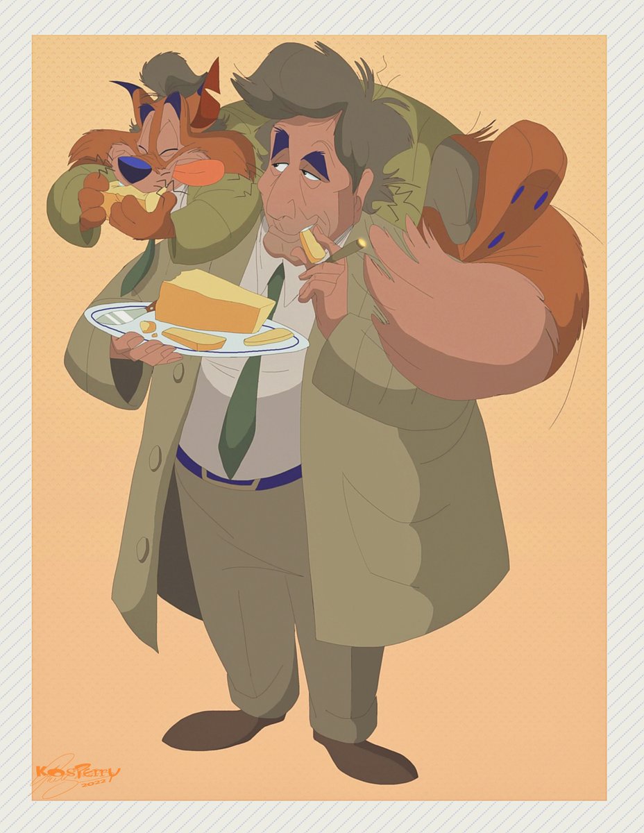 「mmmMMMM REGGIANO CHEEEESE!!! 」|Kosmo Columbo Perry🦊🧀のイラスト
