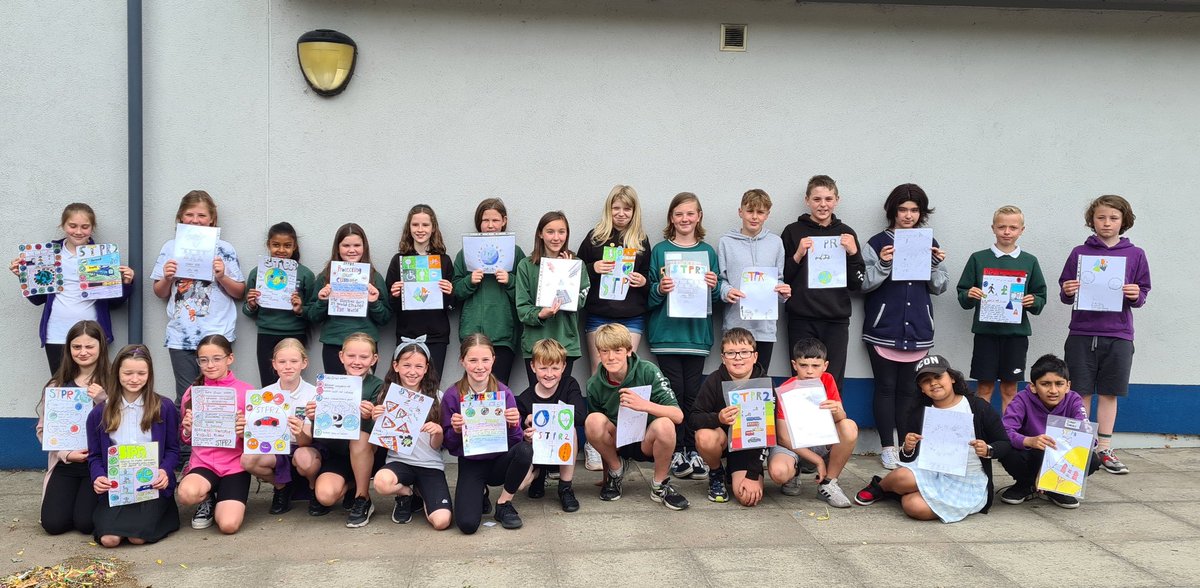 StuartDTurnbul1's tweet photo. It was great to be back at Stoneyhill Primary School today. Two years since our last visit as part of STPR2, and delighted to be presented with the entries for our front cover competition #stpr2 https://t.co/awEVAm3FLG