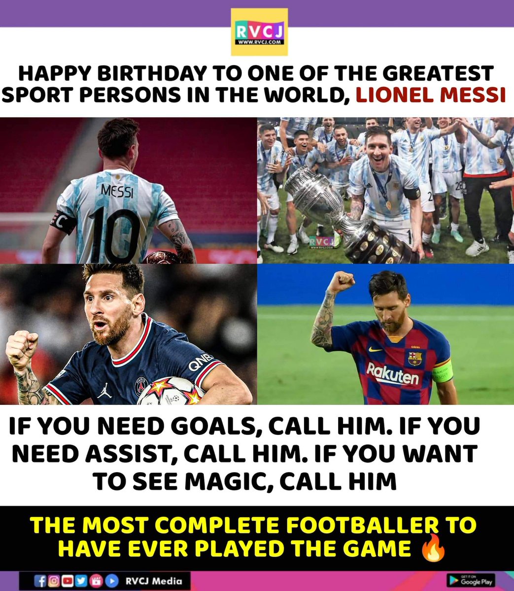 RVCJ_FB's tweet photo. Happy Birthday Messi! 🐐 https://t.co/3rRTiWiTDc
