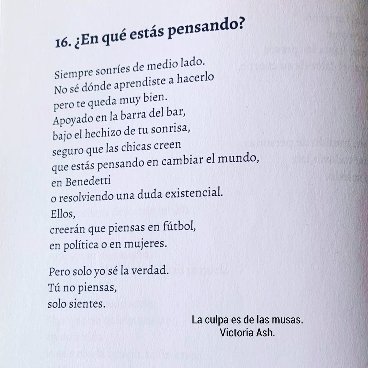 VictoriaAsh__'s tweet photo. Este texto de “La culpa es de las musas” habla de mi hermano y de tantas corazones buenos…

#laculpaesdelasmusas #victoriaash #poesia #instapoesia https://t.co/3PNC704Io1