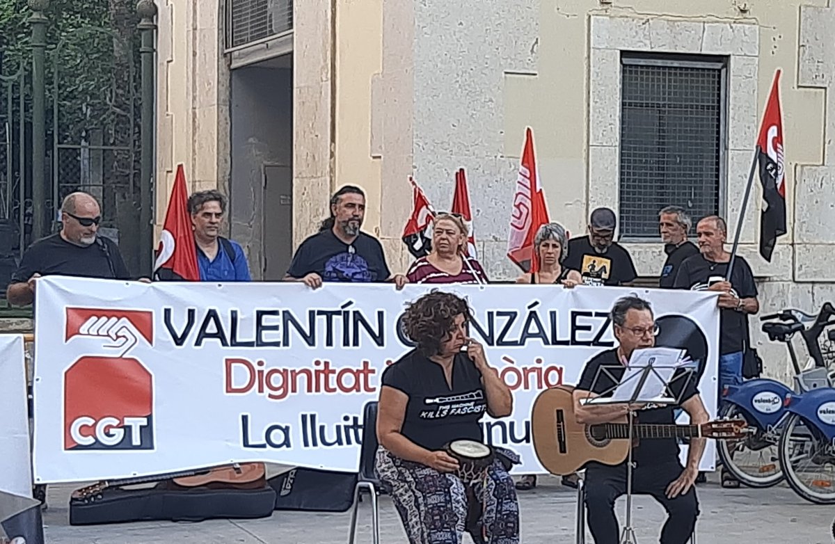 CGTPViM's tweet photo. Un any més a l'homenatje a Valentín González #Dignitat i #Memòria https://t.co/xKcOBewXmq