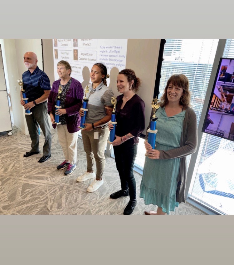 CoStarManager's tweet photo. Our annual #CoStar Hackathon challenges our teams to problem solve and innovate. This year's winners came up with a creative, automated contract management system. Way to go team! #CREM #innovation https://t.co/id08mTyxsU