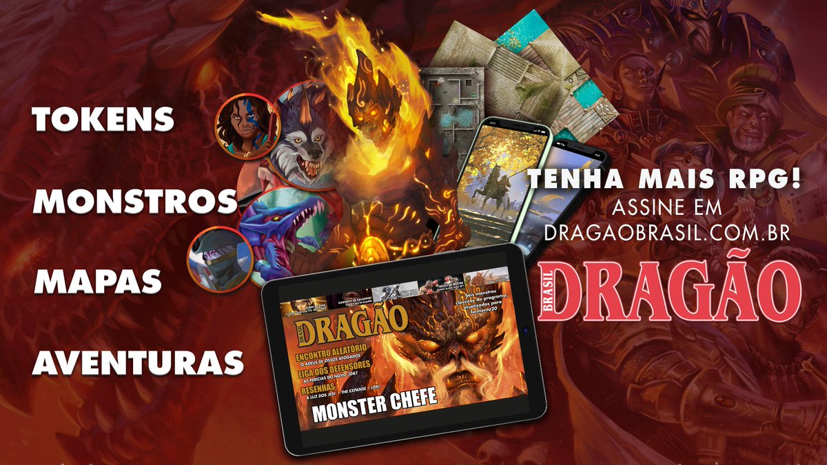 Assine a Dragão Brasil hoje mesmo: são mais de 100 páginas de conteúdo nerd e de RPG todos os meses, por R$ 7!

E se você apoiar nas modalidades Aventureiro e Conselheiro, recebe ainda mais materiais exclusivos!

dragaobrasil.com.br