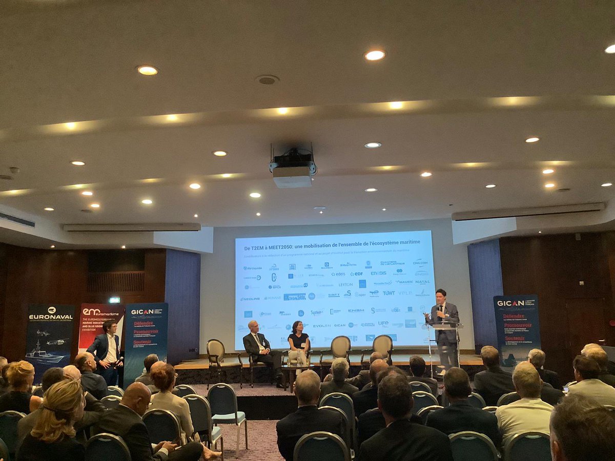 ClusterMaritime's tweet photo. A l'AG du @Gican_InduNav, EM Peton @ClusterMaritime présente les résultats de la Coalition #T2EM et la création de l'Institut MEET2050.
Une démarche industrielle ds un programme national pour accélérer et financer le dvpt des leviers, les démonstrateurs &amp; prototypes #csf #corimer https://t.co/dP62h6hQXt