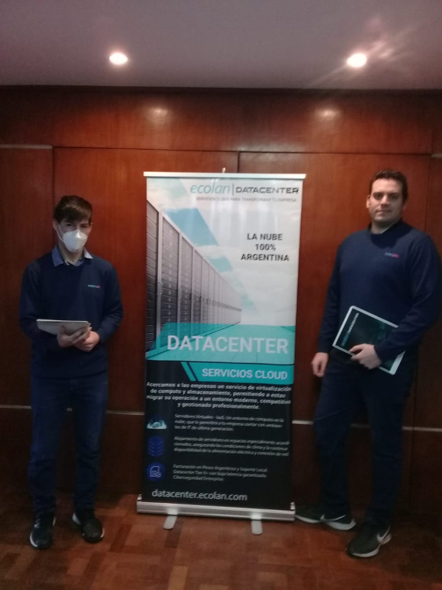 El Día de hoy, <a href="/CoopBatan/">Cooperativa Batán</a>  participó en el Tercer Seminario en Tecnologías 4.0, Presentando las ventajas de contar con el servicio de <a href="/ecolancloud/">Ecolan Datacenter</a> La Nube ☁️ 100% Argentina 🇦🇷

Muchas Gracias por la invitación! <a href="/unmdp/">Universidad Nacional de Mar del Plata</a>
#Tecnologia4 #datacenter #ecolan