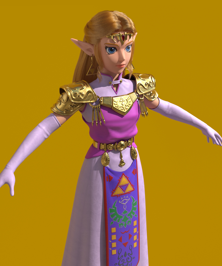 Young Zelda Ocarina of Time Model | 3D model