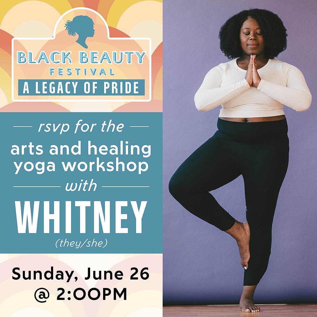 RSVP NOW: Art &amp; Healing Yoga Workshop with Whitney. LINK IN BIO 🙏🏿