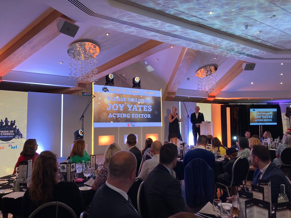 JoyYatesEditor's tweet photo. So proud to be part of these @newsandstar @WhitehavenNews awards #prideofcumbria2022 #loveamic https://t.co/IWwM7m6Pfs