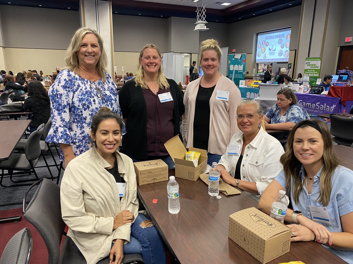 DISDSTEAM's tweet photo. Some of our DISD incredible STEAM teachers are expanding their knowledge of STEAM education today at the Region 4 STEAM Conference!!! #R4STEAM @disdSTEM @Krystalnicole00 @TemekaVB0616 @DrRJeffreyPack @LeoneClark @Region4ESC ⭐️📚🐊⭐️ https://t.co/ifrgDGvpql