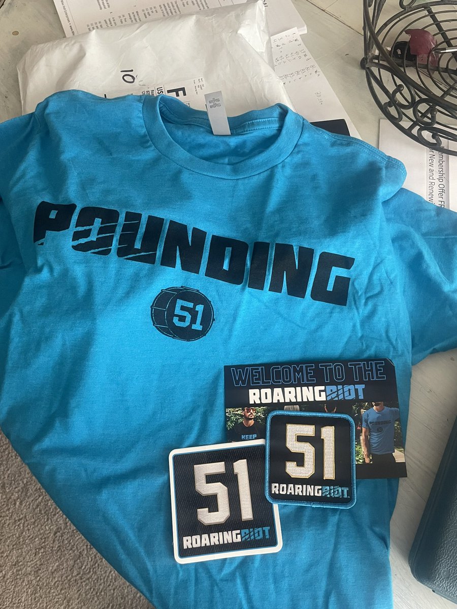 Make sure you guys order your <a href="/roaringriot/">Roaring Riot</a> membership if you haven’t already!! #keeppounding
