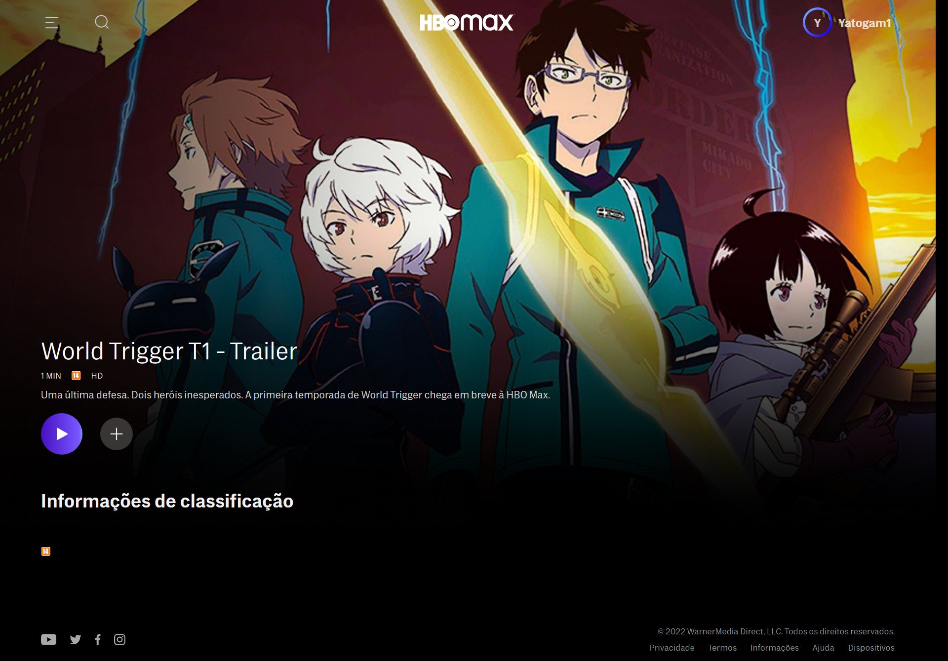 World Trigger: anime chega ao catálogo do HBO Max em julho – ANMTV