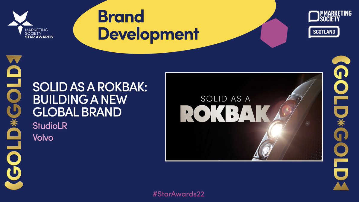 ⭐ <a href="/StudioLR/">StudioLR ... standout brands & campaigns</a> / <a href="/Rokbak_haulers/">Rokbak</a> scoop the Brand Development GOLD award for ‘Solid as a Rokbak: Building a new global brand’ – congratulations! #StarAwards22