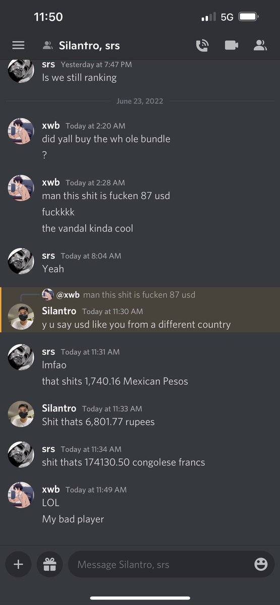 Okay my fault. <a href="/zSilantro/">Silantro</a> <a href="/ysocreus/">srs</a>