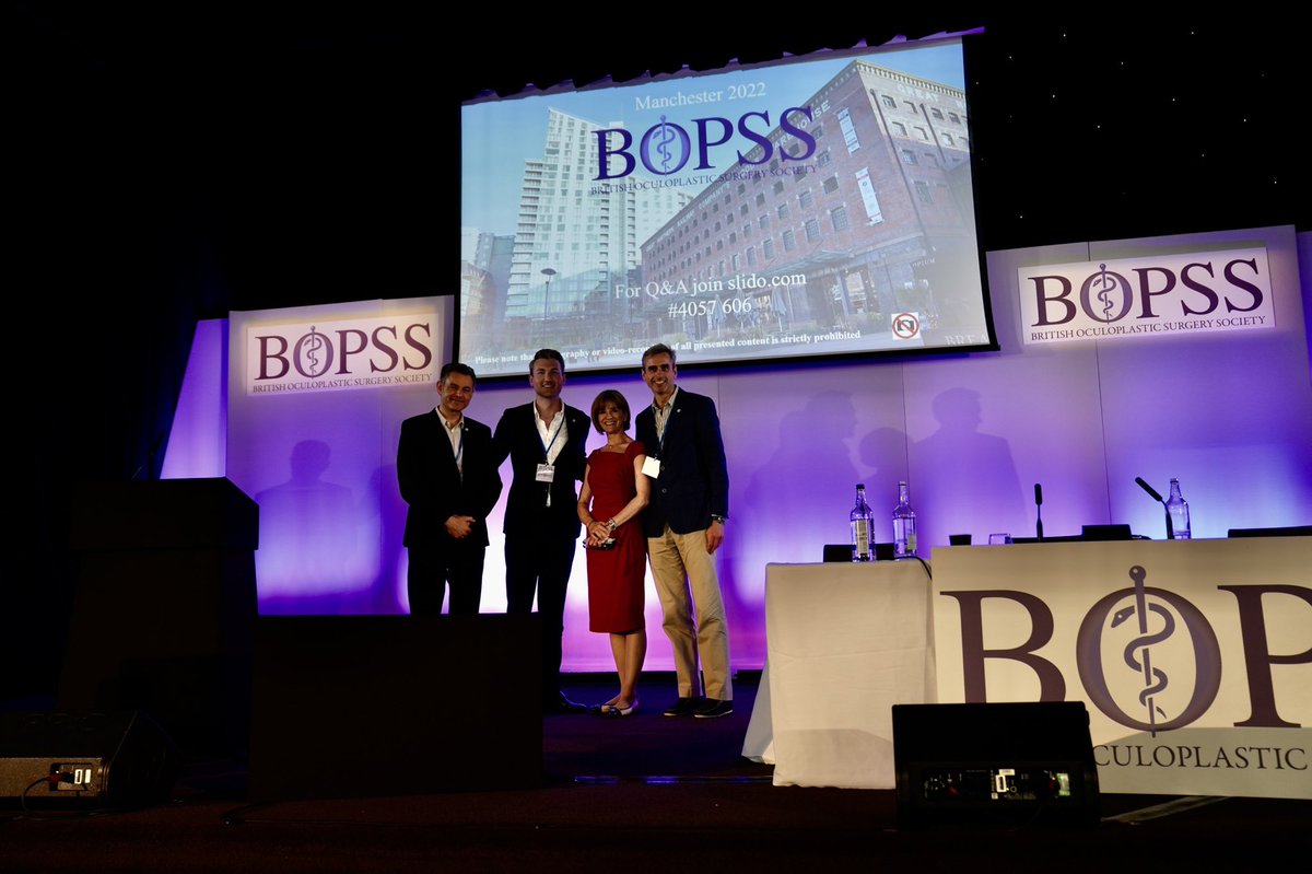 j_laybourne's tweet photo. Many thanks to my co-organisers, brilliant speakers and 300 delegates for making the British Oculoplastic Surgery Society (BOPSS) 2022 Meeting in Manchester a success! #Oculoplastics #Ophthalmology https://t.co/lZcio9M7TW
