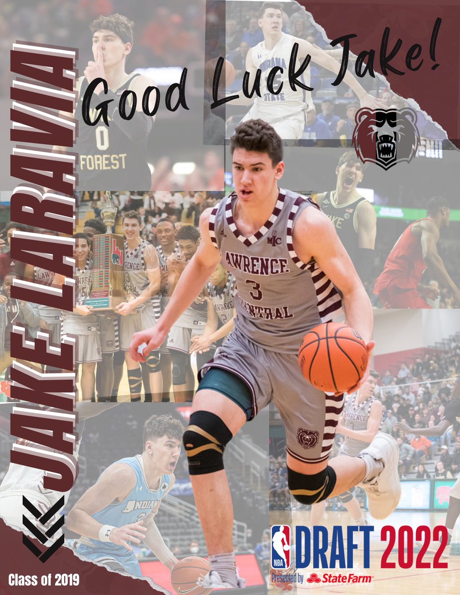 LCHSAthletics (@lchsathletics) on Twitter photo Best of luck to our very own Jake LaRavia (‘19) in the 2022 NBA Draft this evening! We are beyond proud of you! On to the next chapter… 🏀
#NBADraft #BeABear
<a href="/ltgoodnews/">LT Schools</a> <a href="/LCMarketingTeam/">LC Marketing Team</a> @jacob_laravia3 <a href="/LCHSBears/">Lawrence Central</a> <a href="/LCHSBAC/">LCBAC</a> <a href="/KyleNeddenriep/">Kyle Neddenriep</a> Best of luck to our very own Jake LaRavia (‘19) in the 2022 NBA Draft this evening! We are beyond proud of you! On to the next chapter… 🏀
#NBADraft #BeABear
<a href="/ltgoodnews/">LT Schools</a> <a href="/LCMarketingTeam/">LC Marketing Team</a> @jacob_laravia3 <a href="/LCHSBears/">Lawrence Central</a> <a href="/LCHSBAC/">LCBAC</a> <a href="/KyleNeddenriep/">Kyle Neddenriep</a>