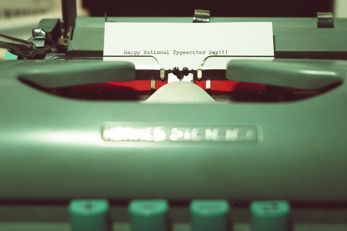 Happy National Typewriter Day!!! #typewriter #typewritercommunity #typewritersneverdie #typewriterrevolution #hermes3000 #typewriterinsurgency #nationaltypewriterday