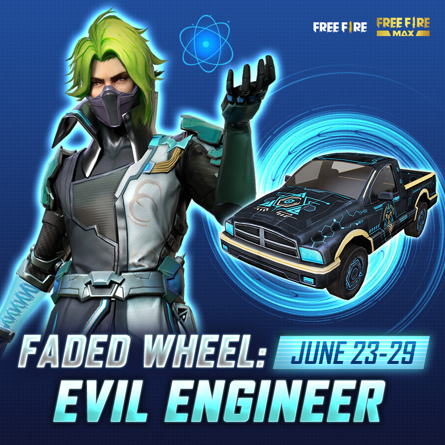 Free_FireGlobal's tweet photo. A choice between two evils.... 😏😈

And I'm picking both! Grab the Evil Engineer Bundle and the Evil Engineer Pickup Truck in Faded Wheel today! Only for a limited time, don't miss out! https://t.co/9tUHQyrXoV https://t.co/VsZvVFTlGO