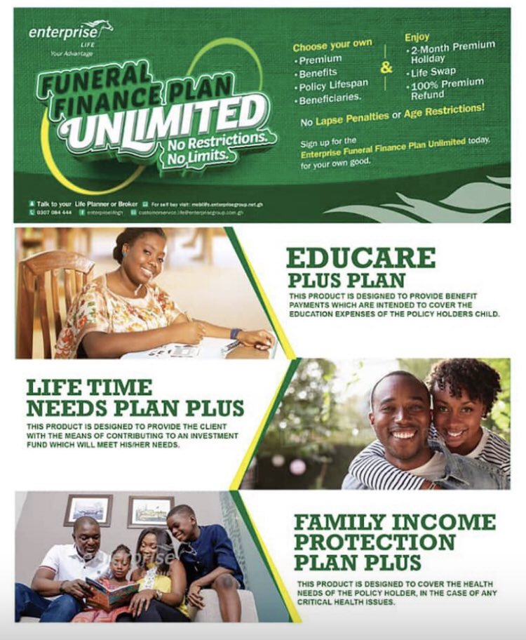 AnkuPaakwasi's tweet photo. At Enterprise Life Ghana ๐ฌ๐ญ we have the best Life Insurance ๐๐คpackage to suit your needs. No need to fret. In just a DM away, call or WhatsApp me on 0502287838 to sign on a policy now. #GetInsured #InsurancePays @insurancepaysgh @KofiYankey https://t.co/hAVan8MC8H
