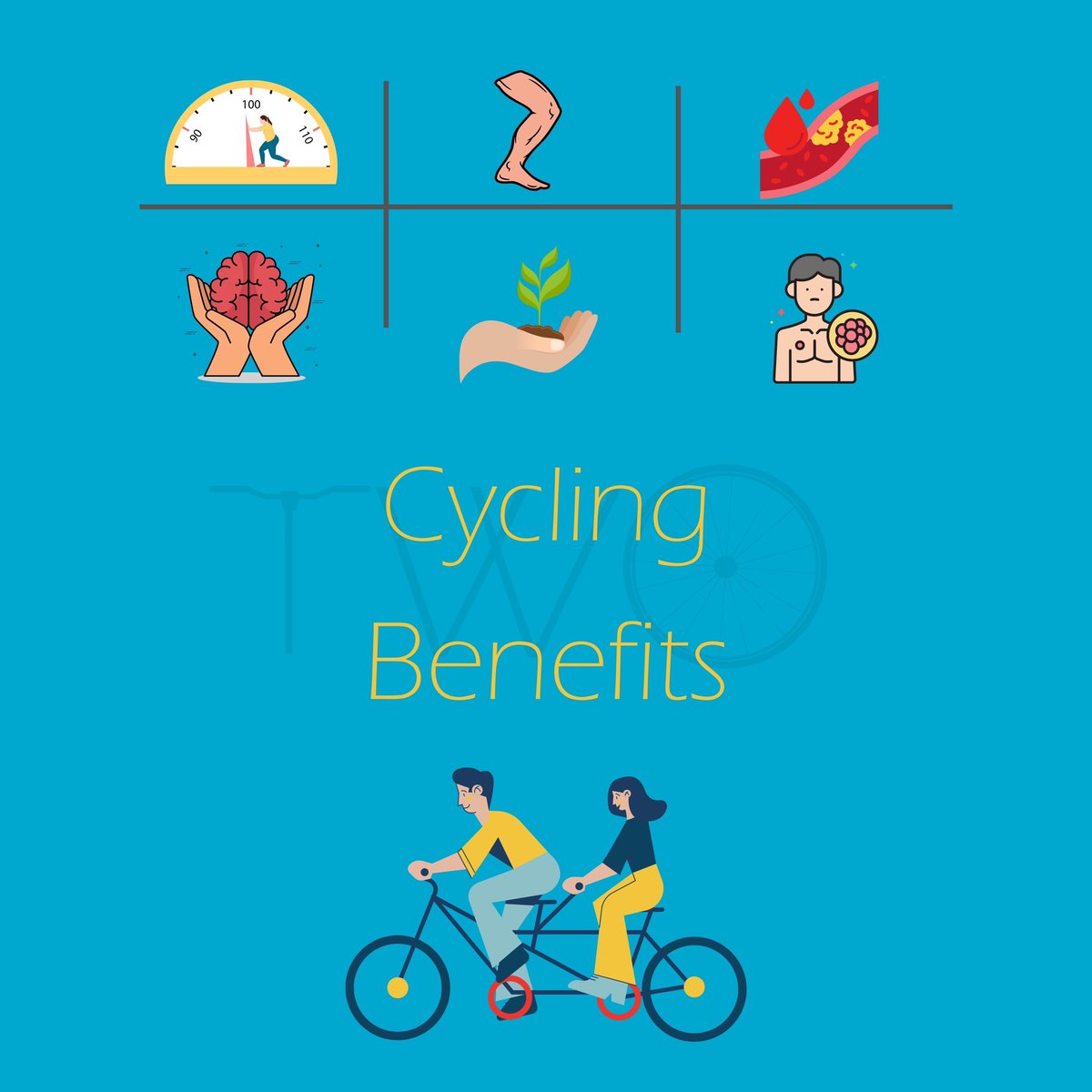 2wheells's tweet photo. Benefits of cycling
سوودەکانی دووچەرخە سواری

1-may help you lose weight.
١-یارمەتیت دەدات کێش کەم بکەیتەوە
2-will help strengthen your legs.
3-may lower cholesterol.
4-boosts mental health and brain power.
5- is environmentally friendly.
#infocycling #2wheelsproject #twp #sport https://t.co/6BvO0WxEFx