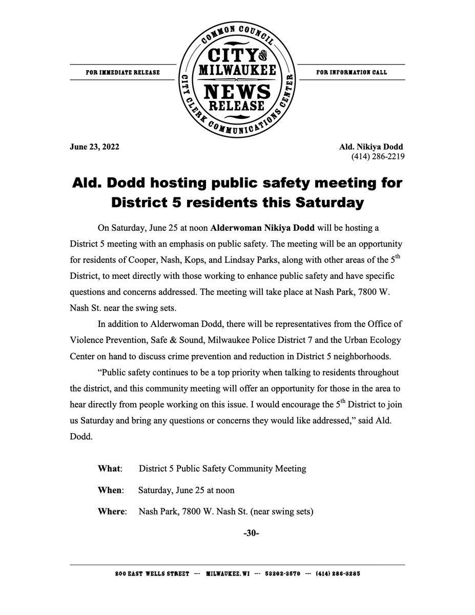 Alderwoman Nikiya Dodd tweet media