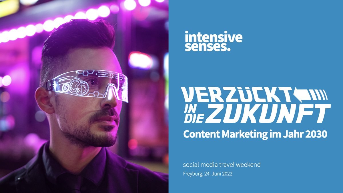 Mit seiner Session "Verzückt in die Zukunft - Content Marketing im Jahr 2030" ist <a href="/joachimschmidt/">Joachim Schmidt</a> heute beim <a href="/smtravelweekend/">social media travel weekend</a> in Freyburg (Saale-Unstrut) vertreten. Und als Mitveranstalter freuen wir uns auf zwei tolle Tage zu Social Media im #Tourismus! #smtw22