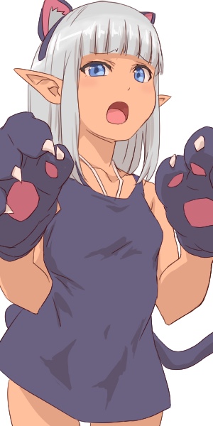 今期中に描いとかないと! カーラのネコミミだって!? #このヒーラーめんどくさい 