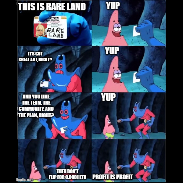 RareLandNFT's tweet photo. Volume speeding up.
Undercutting slowing down.
Memes on the rise.
Steady lads.

#WANG0 https://t.co/C3lXvsyc1L