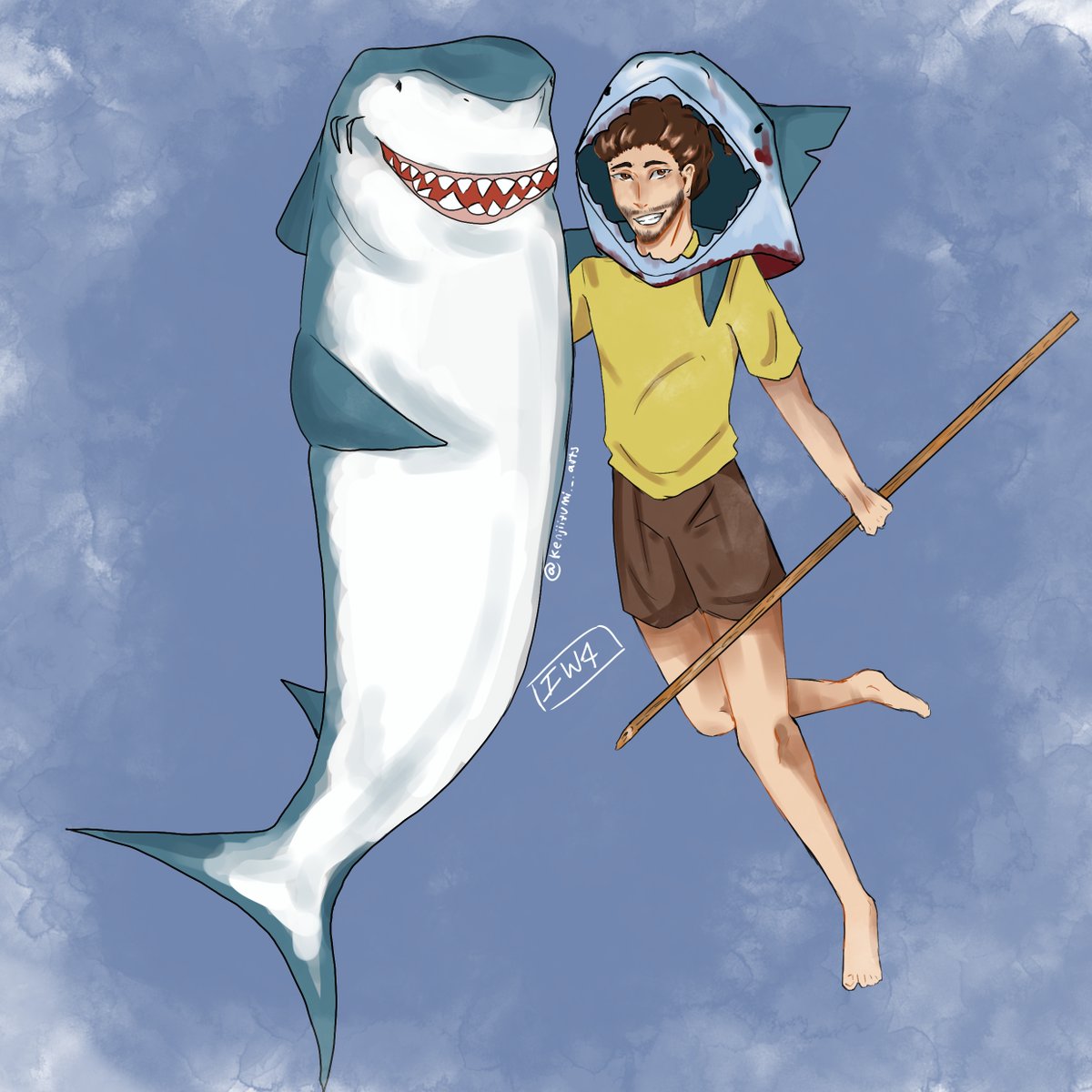 bggyjeans_us3r's tweet photo. Hice un dibujo d @auronplay en raft jajajaj,con y sin gorrito d tiburón.espero q si lo llega a ver q le guste <3
#auronplay #auronfanart #Raft #auron #art #fanart #axocer #Rebornlive https://t.co/Zp3xh4IAts