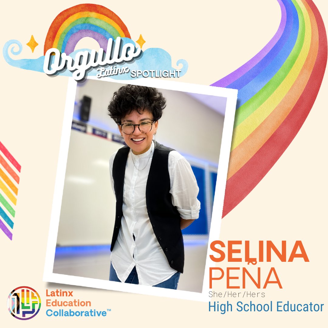 LatinxEdCo's tweet photo. Selina Peña is a HS English Teacher born and raised in the lively border town of Laredo, TX. She has the privilege of sharing the responsibilities of leading her department as Co-Lead English Teacher, and Lead Teacher for the Engineering Magnet School while teaching Pre-AP/AP. https://t.co/WWbqvGd4zX