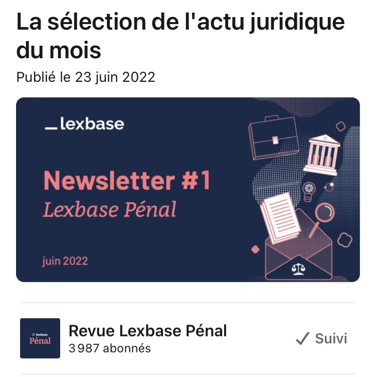 Lexbase Pénal tweet media
