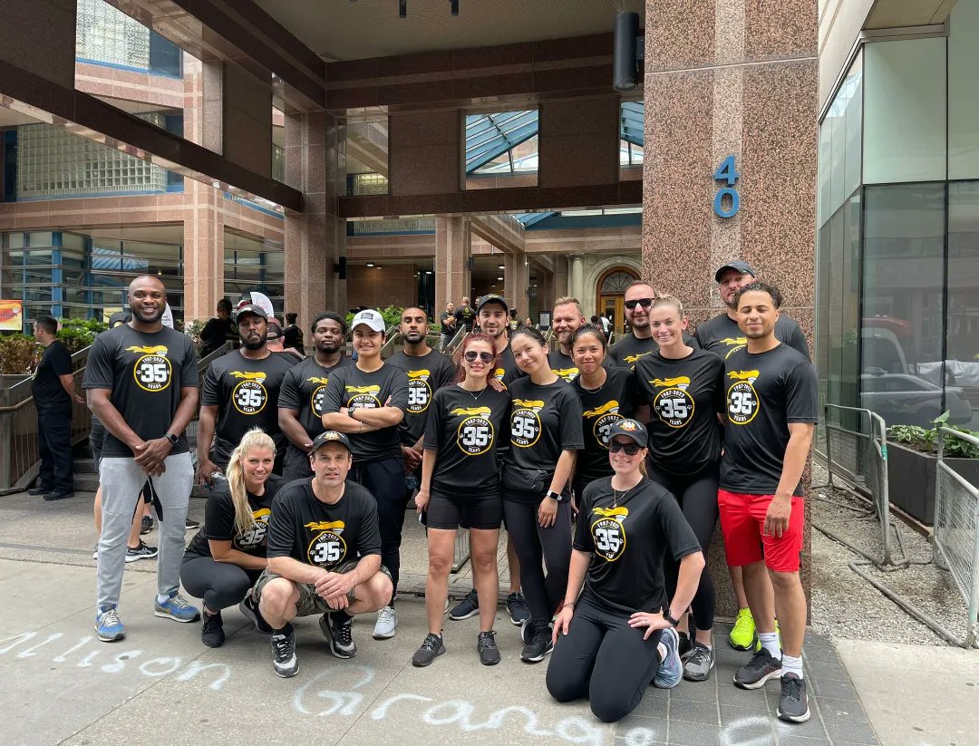 TTC_CEU's tweet photo. TTC Special Constables supporting the Toronto Law Enforcement Torch Run in honour of PC Northrup. A great turn out from community partners!  @letrtoronto @torontopolice @ttchelps 
#transitsafety #specialolympics #letr #communityengagment #communitypartners https://t.co/ilcEHOP5jq