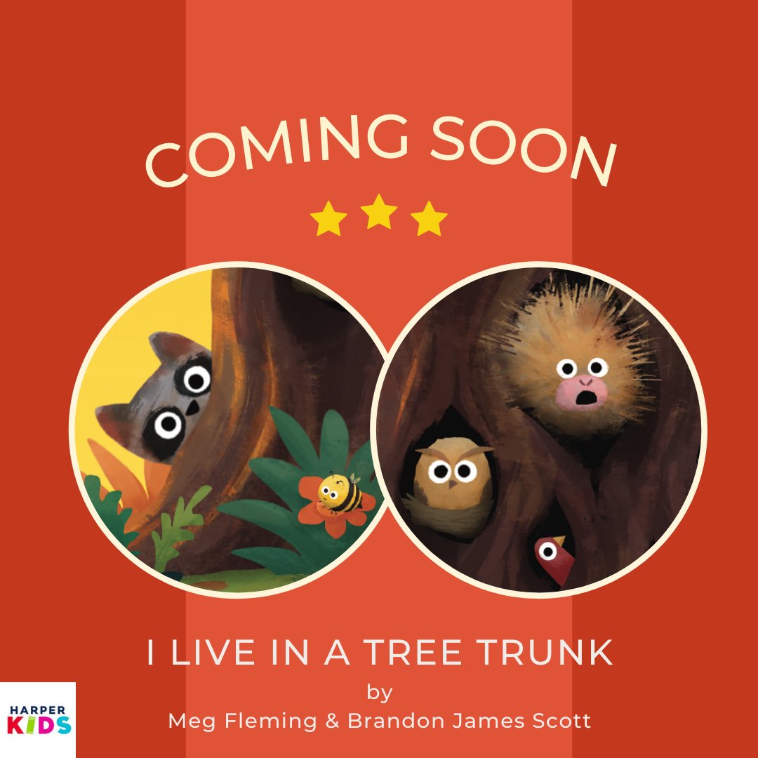 ✨SNEAK PEEK! ✨
Excusemewhatwasthat? There’s more?🦉Keep your eyes peeled for 
I LIVE IN A TREE TRUNK
by me, my pal @brandonjamesscott, and <a href="/harperkids/">Mrs. Harper's Class</a>! <a href="/FolioJr/">Folio Jr.</a> 
Coming Spring 2023